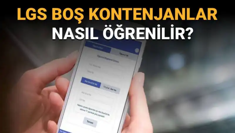 LGS Boş Kontenjanları ve Taban Puanları: Öğrenmenin Yolu e-Okul'da