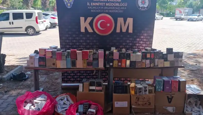 Kayseri'de Yapılan Kaçak Parfüm Operasyonunda İki Kişi Gözaltına Alındı